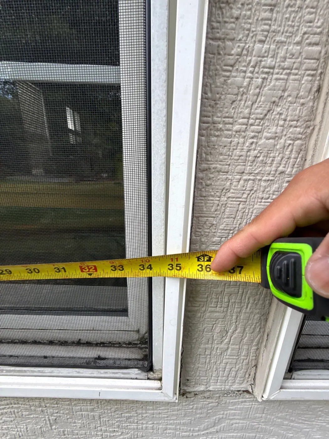 Frame and seal detail on a Holliday Park window job